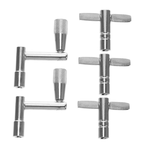 BESTonZON Drum Key Pack 5pcs Type Universal Drum Tuning Key Wrench Music Drum Key Tool Kit