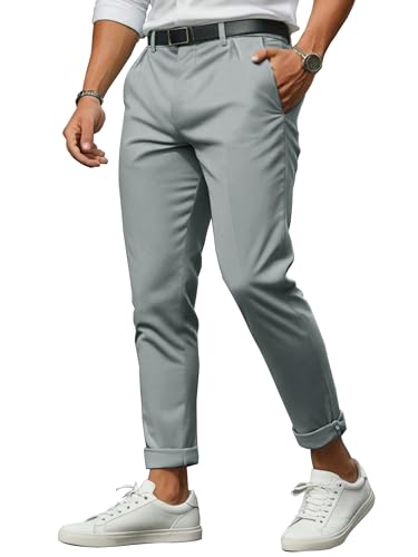 Image of Noble Monk Mens Mid Rise Formal Pants | Stylish Regular Fit Wear Trousers for Office Or Party | Solid Formal Trouser