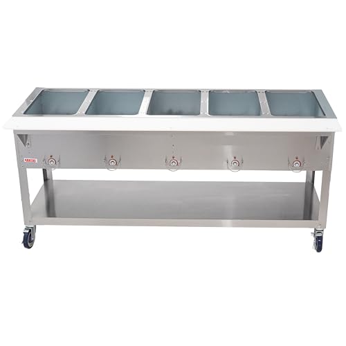 Kratos 28W-200 Five Pan Steam Table