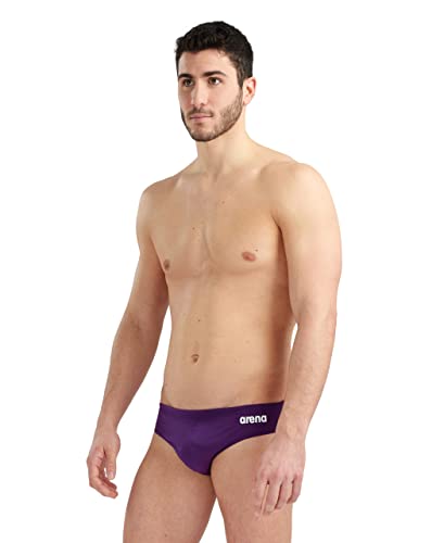 Image of Arena Men's Team Solid Swim Brief MaxLife Athletic Swimwear Professional Swimsuit Bathing Suit