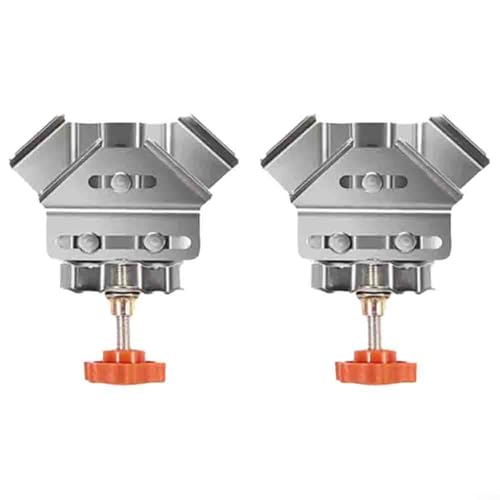 Puupaa 2 morsetti ad angolo retto, morsetti angolari a 90 gradi per lavorazione del legno, strumenti di bloccaggio regolabili a forma di T e ad angolo retto per cornici di foto, saldatura fai da te