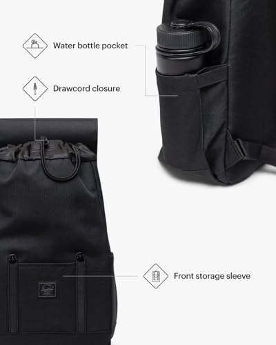 Image of Herschel Retreat Backpack, Black Tonal, Small - 17L