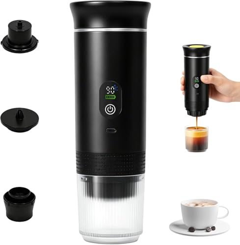 SuperRC Portable Coffee Maker, 3-in-1 Espresso Machine for Travel 20 bar Mini Coffee Maker...