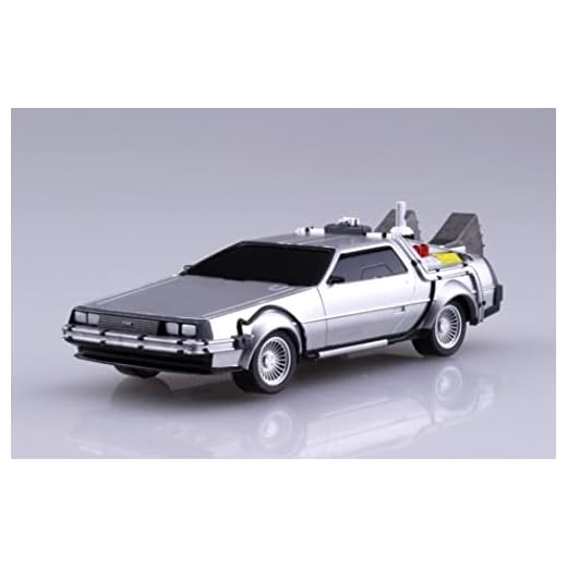 Maqueta Delorean de Regreso AL Futuro Parte 2 Escala 1/43 10cm AOSHIMA