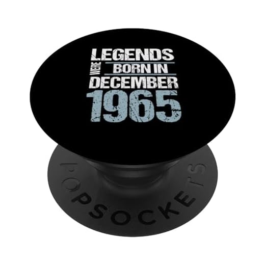 Las leyendas nacieron en diciembre de 1965 Cumpleaños PopSockets PopGrip Intercambiable