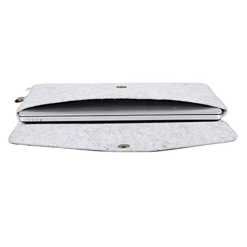 Image of OON 14 Inch Laptop Sleeve Thin Felt Grey (Light Grey, 14 Inch)
