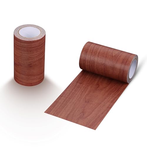 AKZYTUE Wood Grain Repair Tape, 3.93" X15' Chocolate Wood Floor Tape Self Adhesive Wood Grain Repair Patch for Tables Chairs Doors & Floors, All Kinds of Furniture Renovation