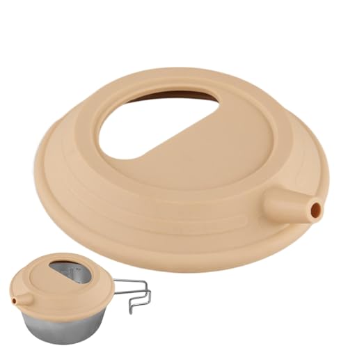 Tapa de silicona para utensilios de cocina, tapa de silicona para cocinar, camping, cubierta de silicona para el hogar, tapa reutilizable resistente al calor para