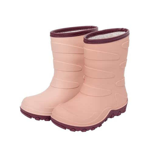 Bottes de pluie en polaire chaude pour enfants : les pieds au sec en taille 27
