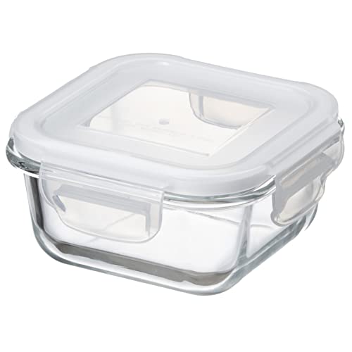 イシガキ 保存容器 サイズ:縦12.1×横12.1×高さ5.8 正方形 300ml DL 耐熱ガラス 容器 電子レンジ オーブン 食洗器 対応 4322 ホワイト