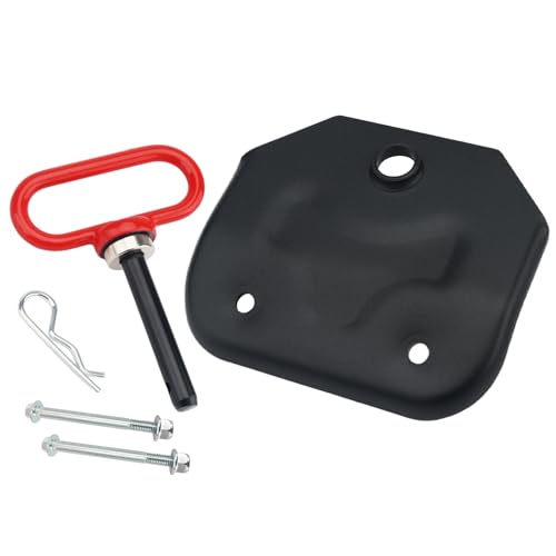 joytrace 703-12302-0637 Towing Hitch Kit with Magnetic Hitch Pin - Universal Heavy Duty Hitch Plate & Neodymium Trailer Gate Pin for Cub Cadet ZT1/ZT2 Zero-Turn Mowers
