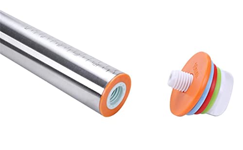Rolo De Massa 35 Cm Ajustável Inox Com Discos para espeçura