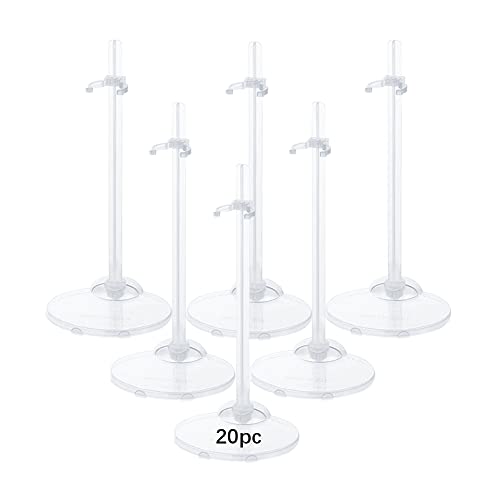 Image of 20PCS Doll Holder, Doll Stand Display Holder, Ideal Display Stand Support with Adjustable Waist Clip for 11 to 13 Inch Tall Dolls