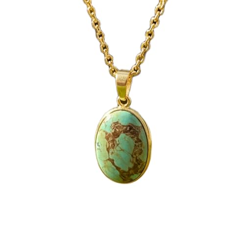 Collier turquoise naturelle en argent pour style bohème chic
