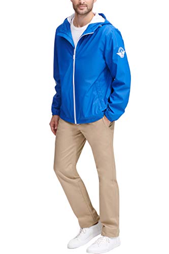 DOCKERS Men's Hooded Waterproof Rain Jacket2