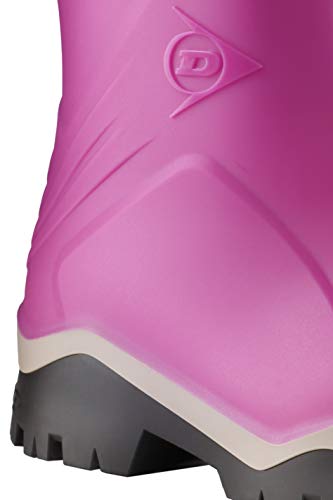 Image of DUNLOP Kids Blizzard - Snow boots for Boys & Girls - Made from PVC - Waterproof winter Rain boots with Soft Toe and Cold Insulation - Pink /Grey /Black - Size 33