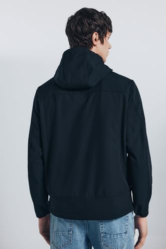 Parka con capucha hombre repelente al agua de poliéster softshell técnico 5