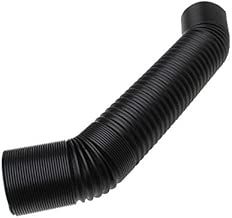 WuLian 1m 80mm Black Car Air Intake Hose Ducting Feed Pipe Hose Flexible For Air Filter - coolthings.us