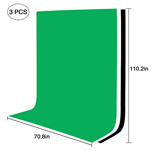 2.6 X 2M/8.5 X 6.5Ft Background Support System And 5500K Umbrellas Softbox Continuous Lighting Kit For Photo Studio Product Portrait And Video Shoot Photography #TOP5
