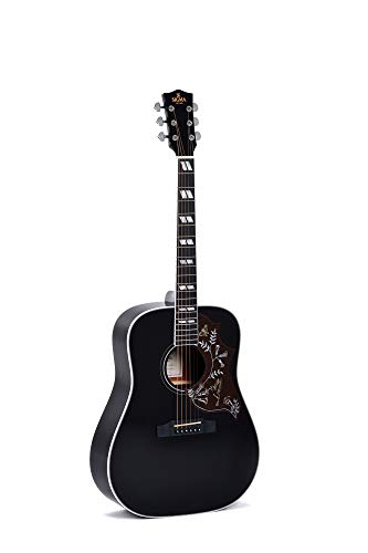 Sigma Guitars DM-SG5-BK+ – Édition limitée – Noir. - Les Beatles, Paul McCartney, John Lennon, RIngo Starr, George Harrison Sigma Guitars DM-SG5-BK+ - Édition limitée - Noir.