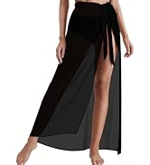 CHICGAL Sarong Wraps for Women Long Bathing Suit Cover Up Beach Tie Swimwear Summer Bikini Swimsu...