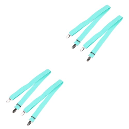 GALPADA 2sets Adjustable Elastic Glove Clip Mittens Holder Hat Hanger Peppermint Pattern for Easy Gloves Storage for Winter 2pcs*2