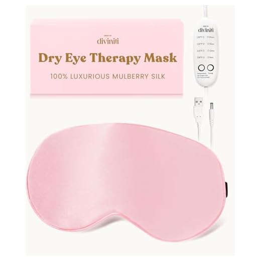 Silk Heated Eye Mask for Dry Eyes - Stye Treatment Dry Eye Mask Warm Compress for Eyes, Relieves Belpharitis, Pink Eye, Eye Compress for Dry Eyes, Dry Eye Moist Heat Compress Mask for Eyes (Pink)