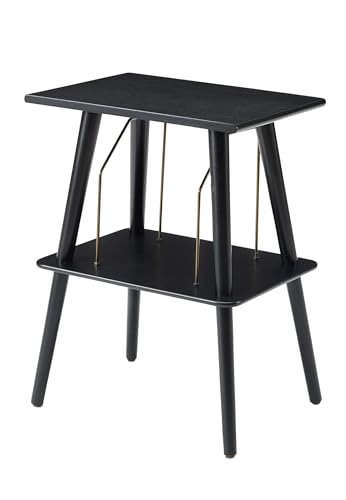Montaggio leggero richiesto Crosley ST66-BK - Supporto per giradischi Manchester, con deposito per registrazioni, colore: Nero