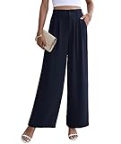 Leicht & Bequem Material: 95% Polyester, 5% Elasthan.Diese culottes hosen für damen ist super weich und leicht, bequem und leicht zu tragen. Hinweis: Der Stoff ist nicht dehnbar, aber mit elastischem Rücken Design. Bitte überprüfen Sie die Größentabelle, um die beste Passform für Sie zu wählen.