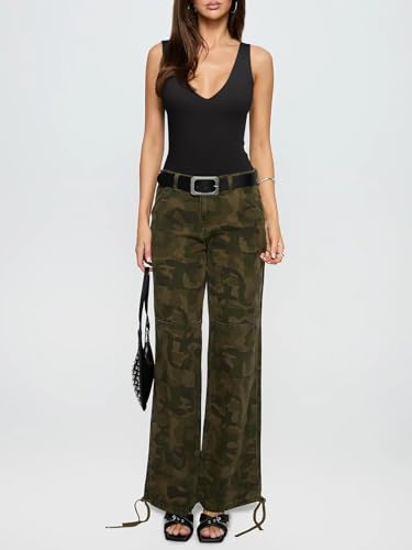 reoria butsmooth womens trendy sexy plunge deep v neck sleeveless v backless going out tank bodysuits tops