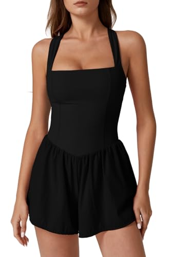 High-Waisted Performance Romper