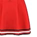 Voslett 2 Piece Women Cheerleader Costume Top Skirt Sets Cosplay Cheer Outfit Halloween Cheerleading Party Red S