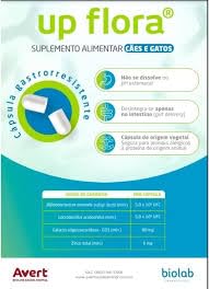 Up Flora Probiótico Suplemento Cão E Gato 8 Cápsulas Avert