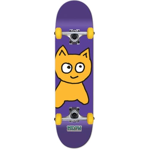 S Big Cat Purple Mini Complete Skateboard Soft Top - 7"