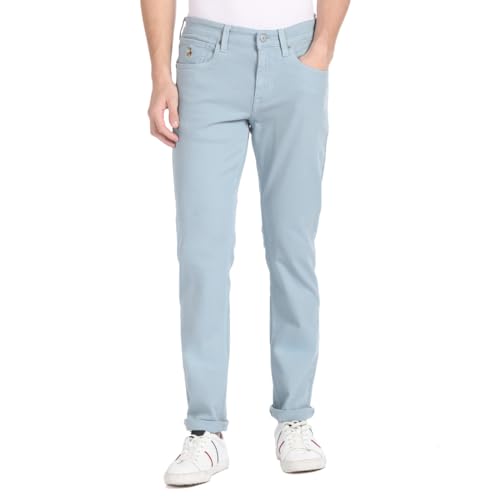 Image of U.S. Polo ASSN. Denim Jeans for Men, Slim Tapered Fit Men Jeans for Office & Regular Wear