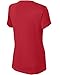 Women's Athletic All Sport V-Neck Tee Shirt in 12 Colors,Medium,True Red