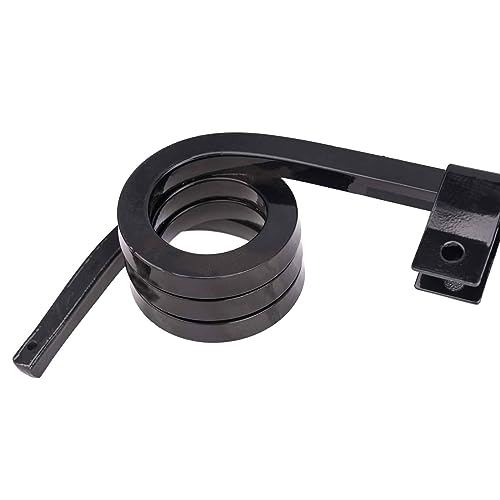 Image of Bar Type Truck Mud Flap Hangers Complete Kit, 3 Coiled, 0.640 inch Square Steel - Pack of 1 Pair Hanger w /All Mounting Brackets & Hardware (Mud Flap Hangers, 30 inch Straight)