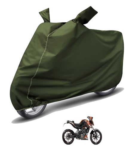 Image of Auto Hub Waterproof Bike Cover Compatible with KTM Duke 200 Dustproof, UV Protection Two Wheeler Bike Duke 200 Cover - Green