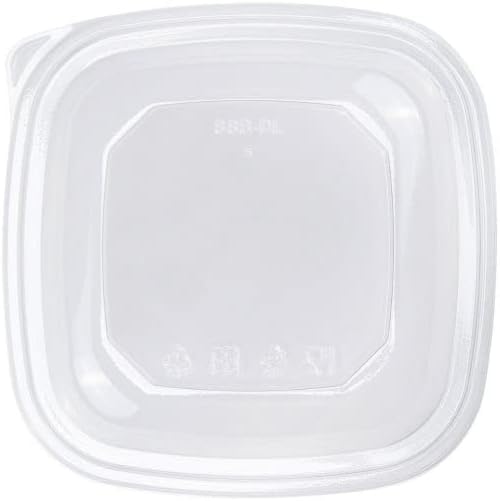 Karat Clear PET Dome Lid (204 mm) for 64 oz PET Square Bowl - 150 ct