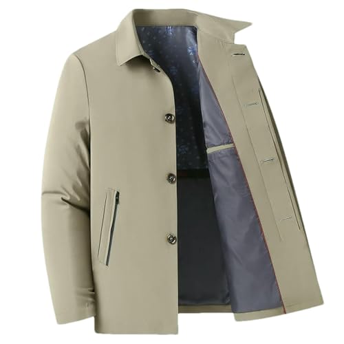 Veste d'affaires pour homme légère à col montant coupe décontractée chic