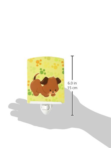 Lámpara de noche de cerámica con diseño de cachorros miniatura 3