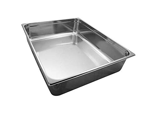 TEGLIA BACINELLA GASTRONORM INOX 2/1 mm. h 15 capacità lt. 46,5