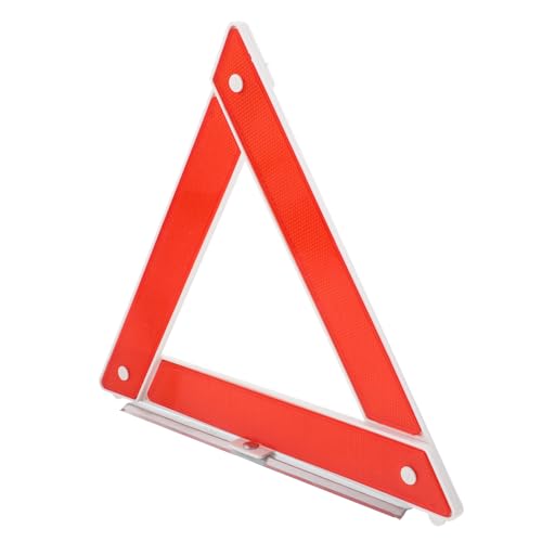2 triángulos de advertencia reflectantes para emergencia miniatura 6