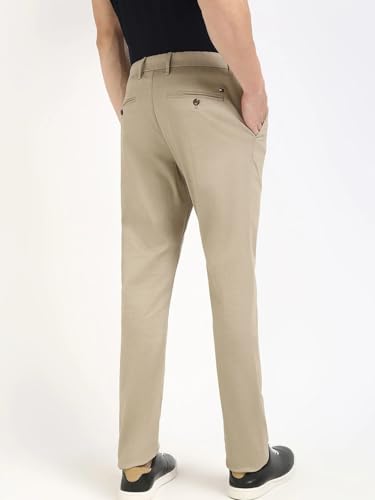 Image of Relaxed Fit Self-Design Mid Rise Trouser