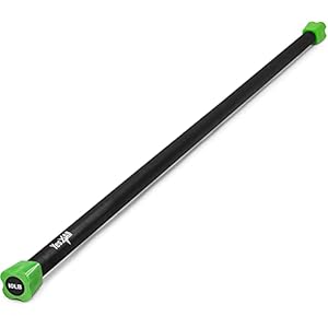 Yes4All Total Body Weighted Workout Bar 2-13 kg, Barbell for lifting for Aerobic, Yoga, Pilates and Exercise Strength Training in Home & Gym, Weighted bar Racks, Single/Combo