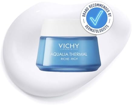 Vichy Aqualia Thermal Rich Cream 48H Intense Moisturizer for Dry Skin, 50ml