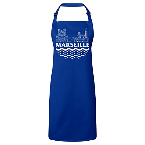 Tablier Marseille de cuisine pour vos apéritifs pastis et vos soirées de match de l'OM