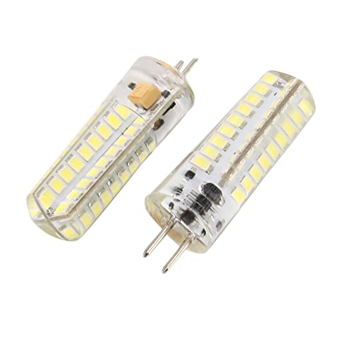 eyYvxmep 2 x 6,5 W GY6,35 Bombillas LED 72 2835 SMD LED 320Lm 50 W Lámparas Halógenas Equivalentes Regulables Blanco Puro 6000 K 360 grados Ángulo de haz Bombilla de maíz de silicona