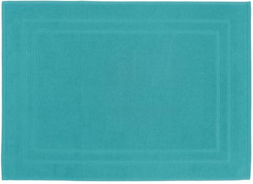 Tapis de Bain 50 x 70 cm - 100% Coton - 700 GR/m2 - Bleu Turquoise