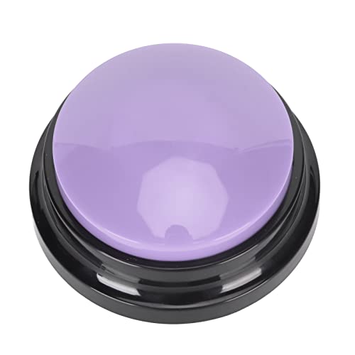 Dog Buttons for Communication,Voice Recording Button,Dog Communication Buttons Educational Recordable Dog Talking Button for Cat,Puppy,Pet Trainin 30 Second Voice Recording (Purple)